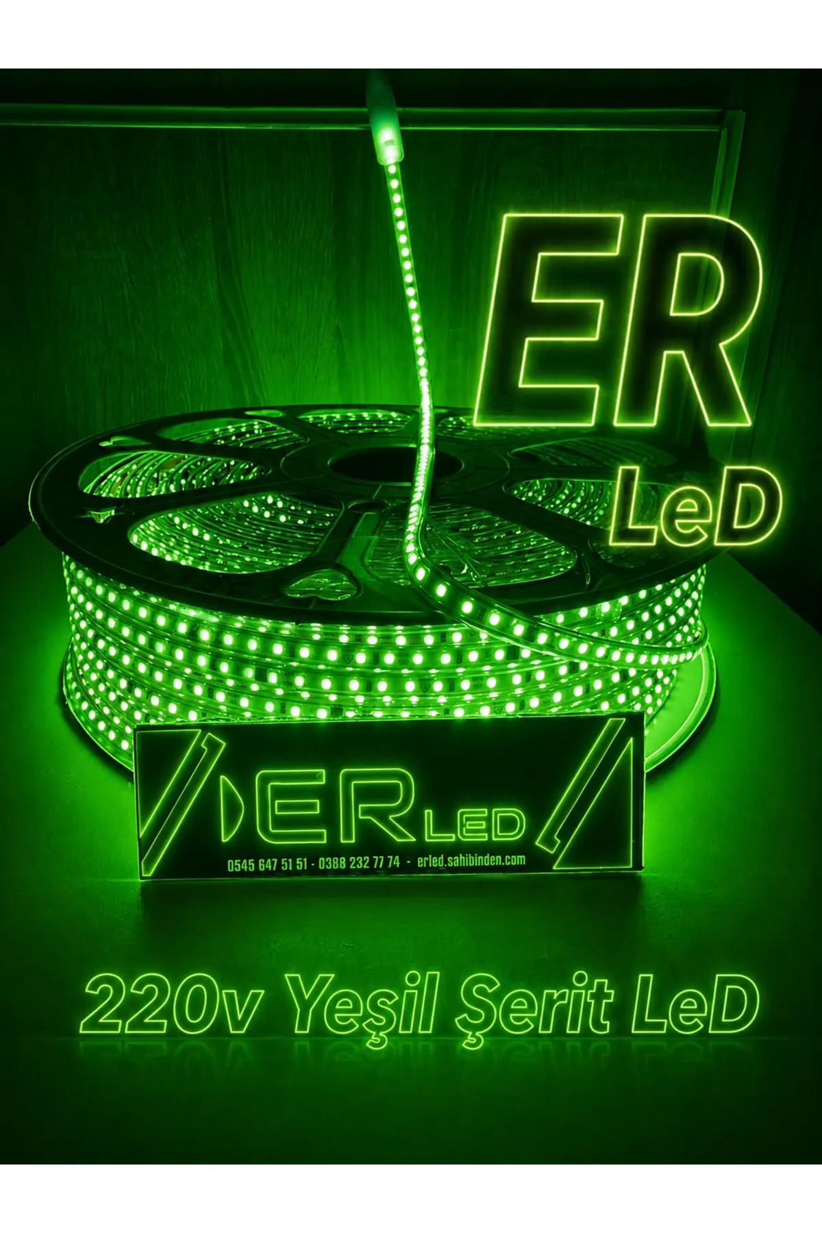 220 Volt Şerit Led Yeşil