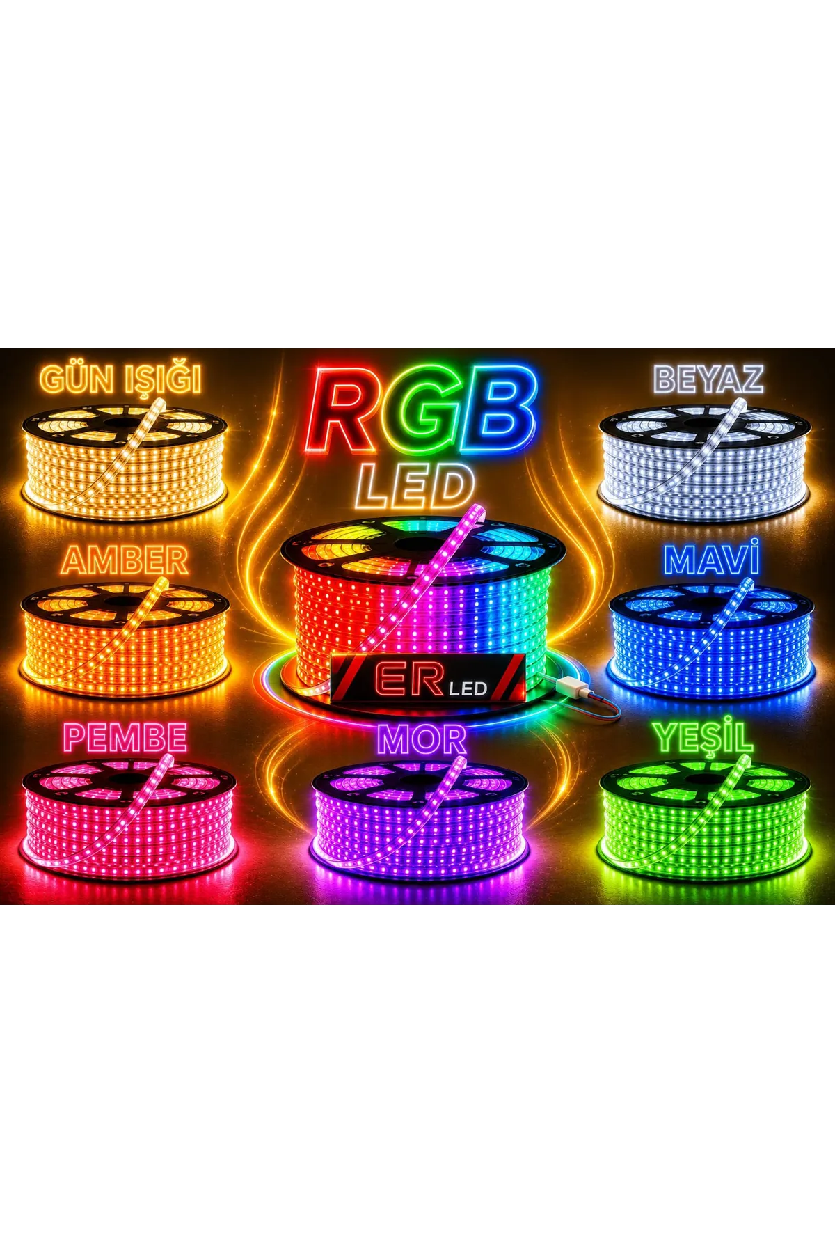 220 Volt Şerit Led RGB