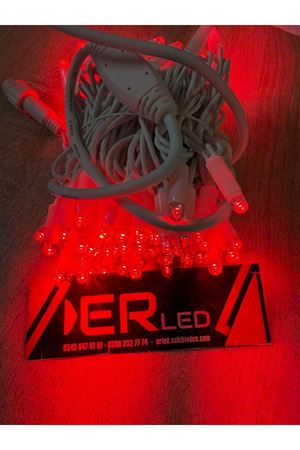 10 metre Dış Mekan İp Led Kırmızı