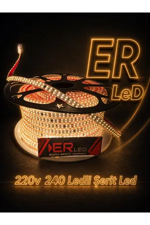 220 Volt Şerit Led Gün Işığı 240 Ledli